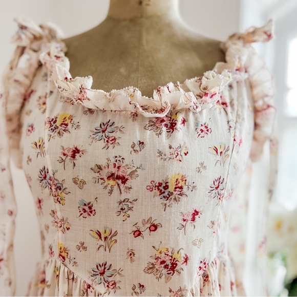 Ethereal Doen Ondine Dress Tuileries Blooms Size Large Cottagecore Dress - Picture 9 of 14